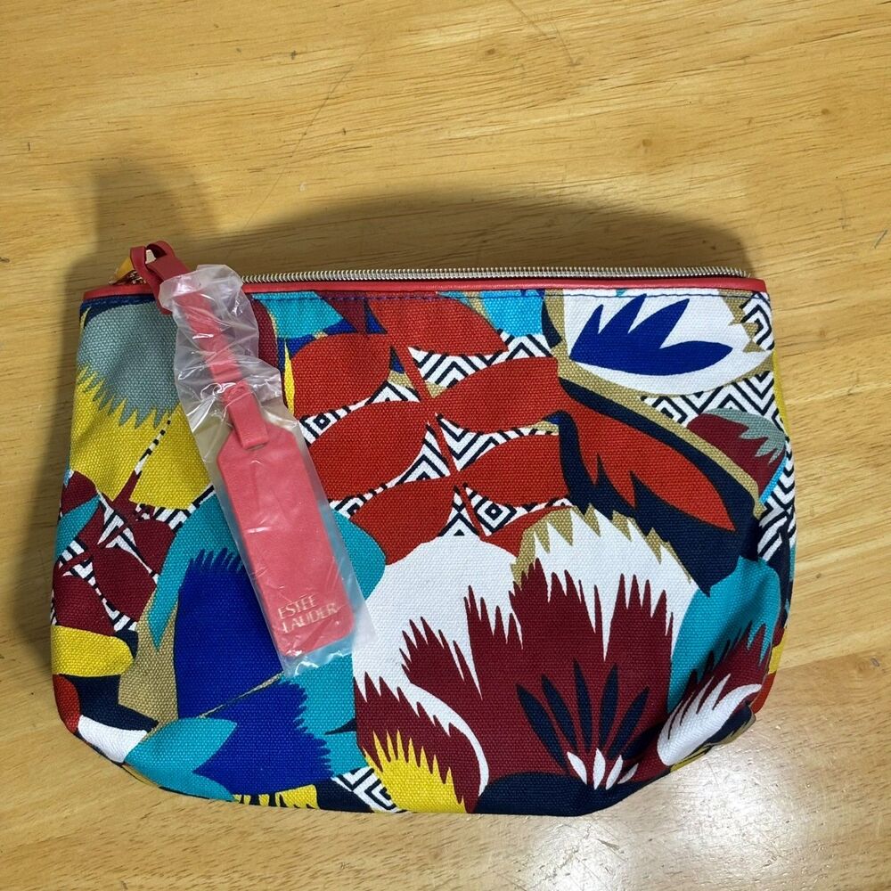 Estee Lauder Cosmetic Makeup Travel Bag (Port of Call Collection-Riviera Maya)